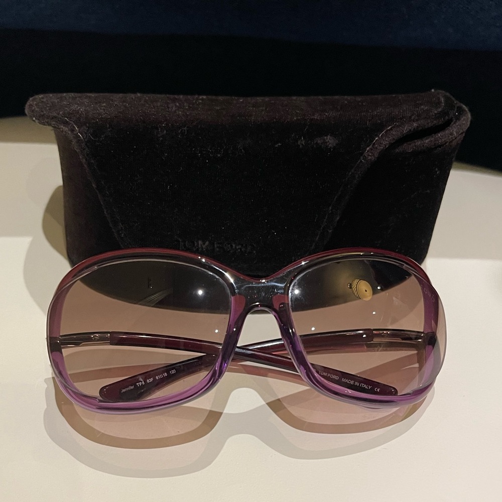 Tom Ford purple glasses